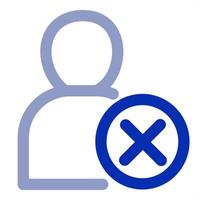 Remove User and profile icon vector