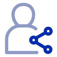 Share User and profile vector