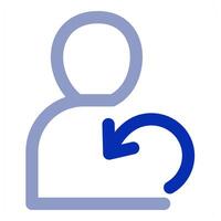 Refresh User and profile icon vector