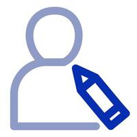 Edit User and profile vector