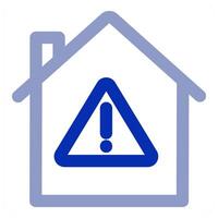 Alert Home and house vector