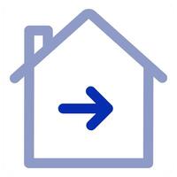 Send Home and house vector