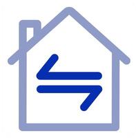 Home Sync and house icon concept vector