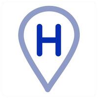Hospital Location and healthcare vector