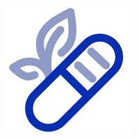 Ayurvedic Medicine and medicine icon concept vector