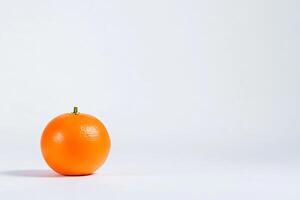 Tangerine isolated on white background. photo