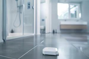 Smart home bathroom alert device for enhanced safety monitoring photo