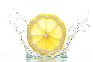 A burst of sunshine a lemon slice fresh splashy photo