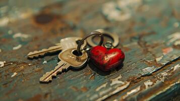 The Key To A Heart. A Story Of Love Carved In Time. photo