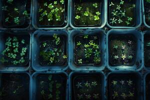 Germination In Progress. The Subtle Art Of Raising Seedlings. photo