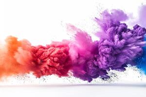 The Vivid Eruption. A Symphony Of Color Unfolding Against The Void. photo