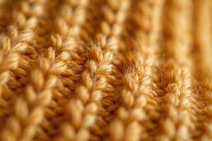Close-Up Macro of Sweatshirt Fabric Weave for Textile Design and Texture Study photo