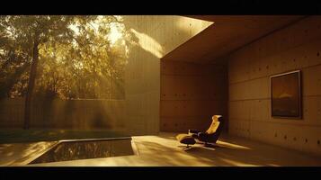 Serene Modern Home Design with Sunset View photo