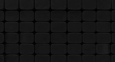 Seamless black rubber pad texture in a panoramic format, highlighting a grippy and non-slip surface ideal for various uses. photo