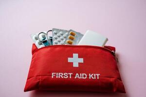 The Essential First Aid Kit for Home and Travel is a vital resource that includes a complete collection of supplies designed to handle emergencies efficiently, anytime you need it photo