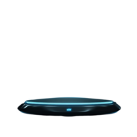 Futuristic Spaceship with Dynamic Design Isolated on Transparent Background png