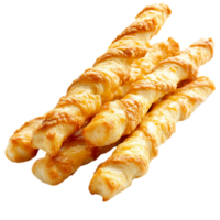 Crispy Crunchy Breadsticks with Layered Appearance Isolated on Transparent Background png