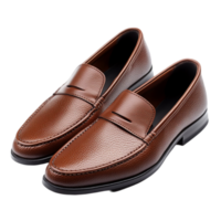 Elegant Slip-On Shoes with Single Strap Detail Isolated on Transparent Background png