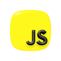 javascript programação língua 3d ícone transparente fundo png