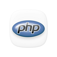 Php programming language 3d icon transparent background png