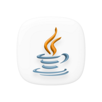 Java programação língua 3d ícone transparente fundo png
