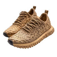 Stylish and Comfortable Running Shoes Designed with Sustainable, Plant-Based, and Fully Compostable Materials on Transparent Background png
