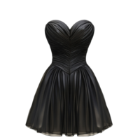 Fashionable Strapless Dress with Sculpted Bodices and Full Skirts Isolated on Transparent Background png