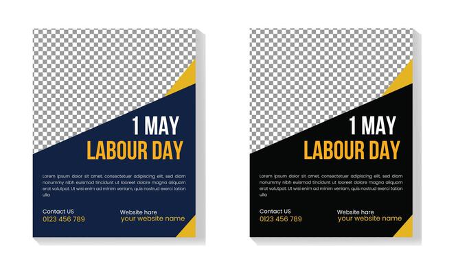 Labor day flyer or poster template