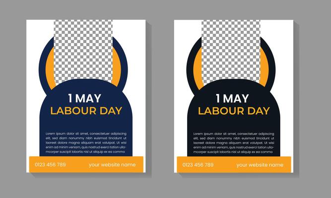 Labor day party flyer template design