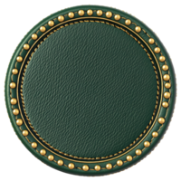 Stylish Green Wallet Featuring Gold Stitching on Transparent Background png