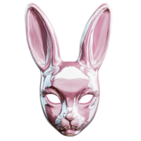 Artistic Colorful Bunny with Bright Patterns on Transparent Background png