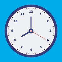 Classic Round Clock Illustration Indicating Eight O Clock Great for Productivity Time Reminder and Schedule Graphics vector