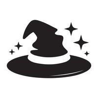 Enchanting Witch Hat with Sparkling Magic vector