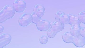 Clean Glossy Metaballs Loop Animated Background video