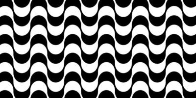 Copacabana calcada background. Famous beach sidewalk in Rio de Janeiro. Brasilian symbol. Repeating black and white wavy texture in Portuguese pavement style. graphic illustration vector