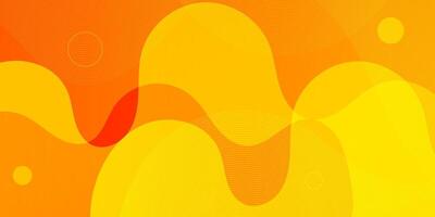 Abstract colorful orange fluid background. Simple dynamic color fluid pattern design. vector