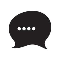 Abstract Typing Bubble Icon or Logo Design Template vector