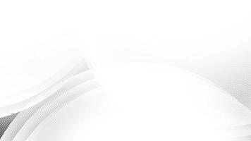 Abstract white and gray color with curve lines and dot pattern, halftone effect, illus vector
