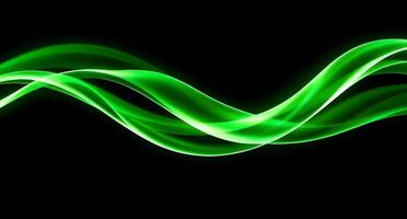 Green wave wallpaper photo