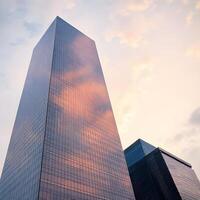 A tall building with a sky background photo