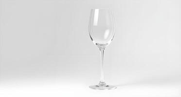 A glass of champagne on a white background photo