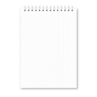 realistic closed notebook vector