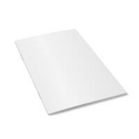 white mock up of magazine isolated. Closed vertical magazine, brochure, book or notebook template on white background. 3d illustration. Diminishing perspective vector