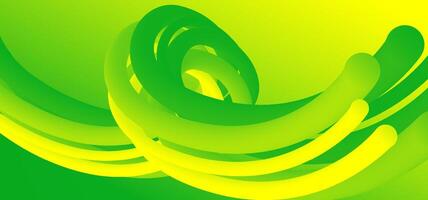 Futuristic digital technology background with curved abstract elements in green and yellow tones. Perfect for tech presentations, digital media projects, and innovation-focused content vector