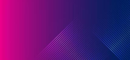 Modern abstract background in vibrant pink and blue tones with diagonal glowing lines. Perfect for digital presentations, tech banners, or website headers vector