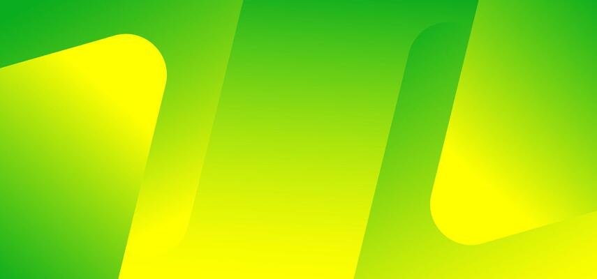 Modern digital background with yellow rounded shapes over green tone, creating smooth dynamic contrast for creative design