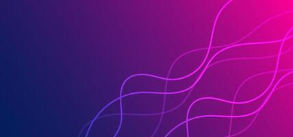 Dynamic digital wave lines on a futuristic pink-purple background. Ideal for innovation-themed designs, websites, or presentations vector