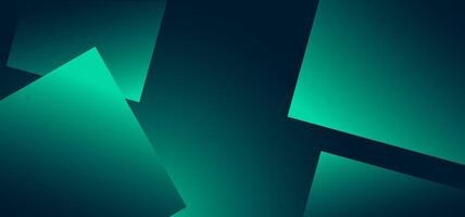Modern abstract background with dark green-blue gradient and glowing geometric layers. Perfect for digital technology, presentations, websites, innovation posters, or futuristic UXUI projects vector