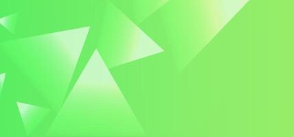 Geometric triangle technology background in green tones with a pink digital highlight. Suitable for futuristic web design and creative tech presentations vector