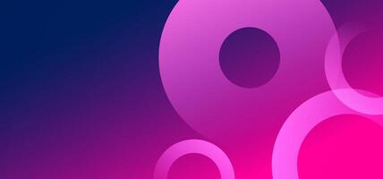 Creative digital background with large overlapping circles in vibrant magenta and violet tones. Ideal for tech-themed content, UI design, and abstract layouts vector
